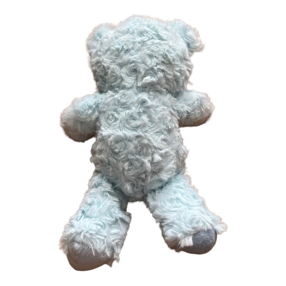 Hippopotamus Hippo Pastel Light Blue Fuzzy Soft Plush Stuffed Animal Toy 10 in - Picture 4 of 4